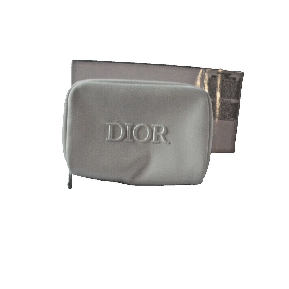 Christian Dior Trousseau Pouch/cosmetic bag only White and Silver